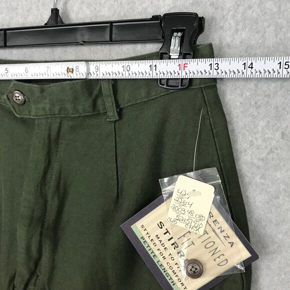 NEW Vintage Forenza Stirrup Pants Womens 8 Petite‎ Green Pleated Equestrian Mom - Picture 6 of 11